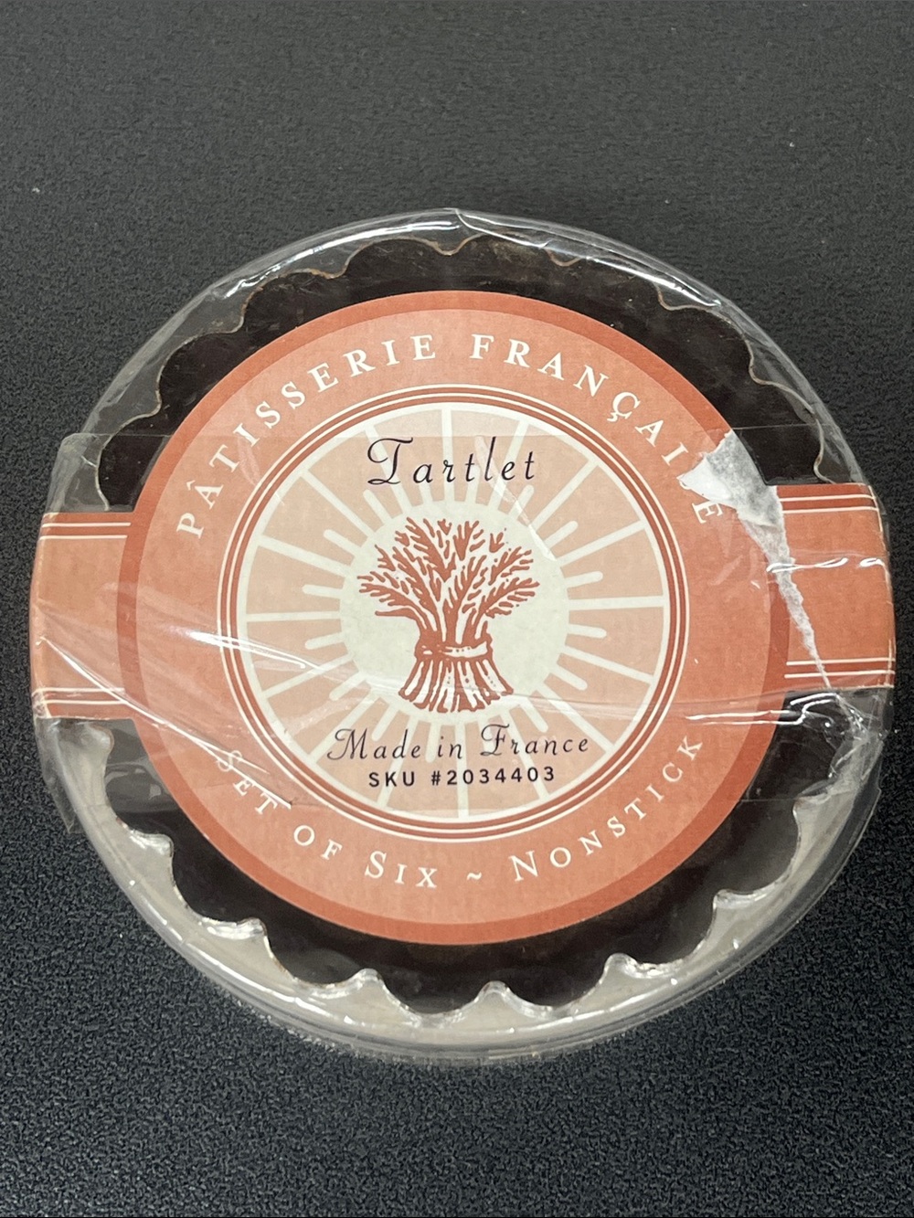 10cm Fluted Nonstick Pie Tart Tartlet Quiche Dishes Tins Made in France 6 Ct. 4"